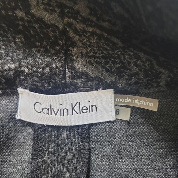 Calvin Klein Size 6 Short Sleeve Mini Sweater Dress Cowl Neckline Boho - Picture 6 of 10